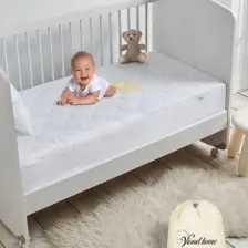 Vionel Home  %100 Pamuk Kapitone, Full Kenar Fitted, Sıvı Geçirmez Bebek, Kreş Anaokulu Alezi ve Çocuk Yatak Koruyucu Alez 70 x 130