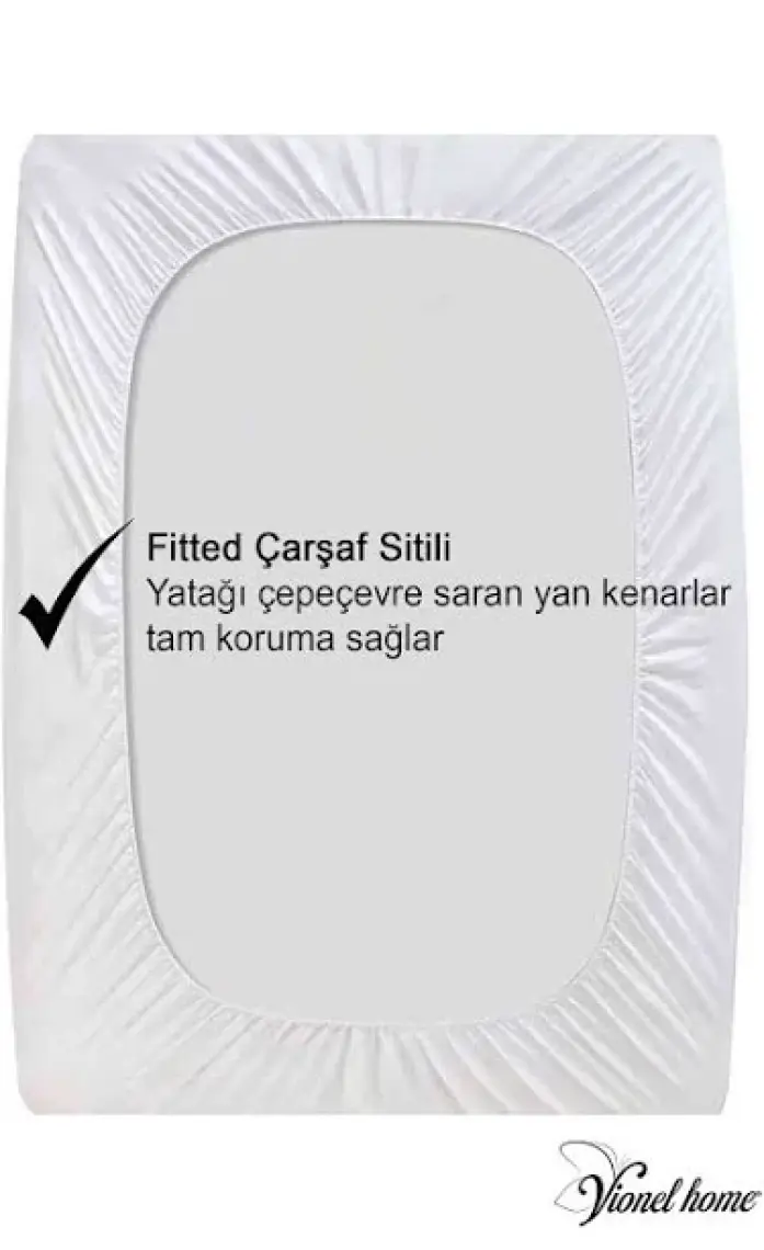 Vionel Home  %100 Pamuk Kapitone, Full Kenar Fitted, Sıvı Geçirmez Bebek, Kreş Anaokulu Alezi ve Çocuk Yatak Koruyucu Alez 70 x 130