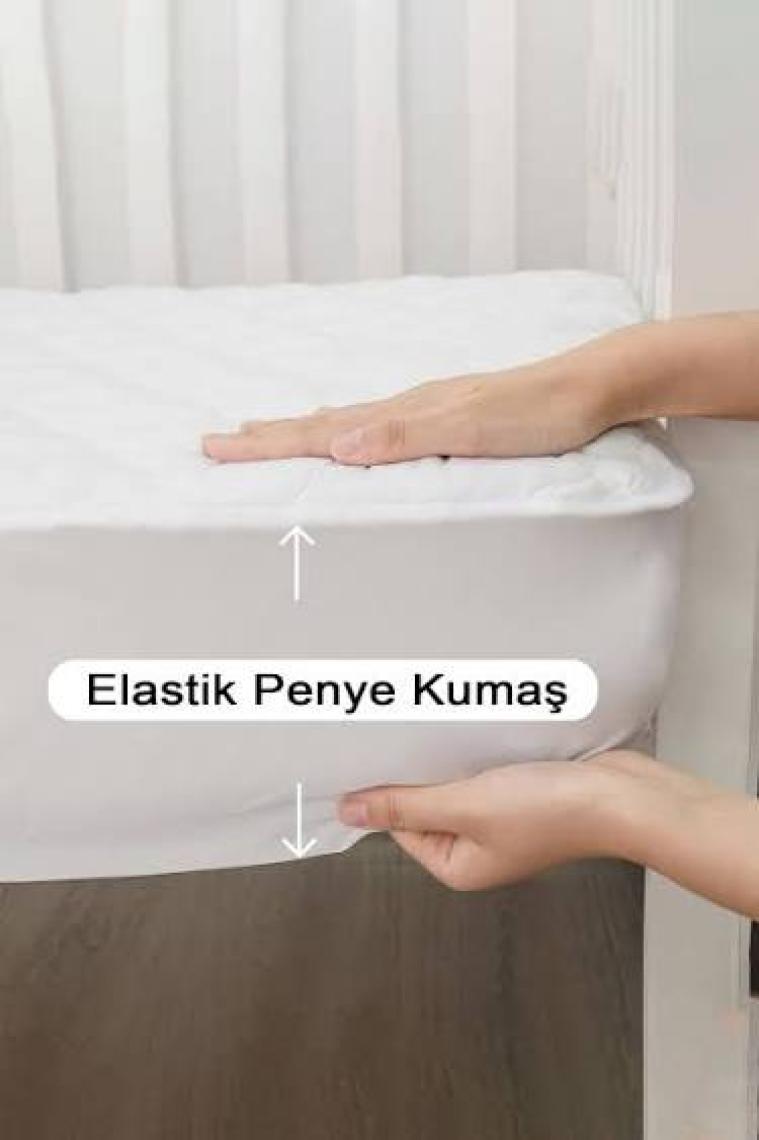 Vionel Home  %100 Pamuk Kapitone, Full Kenar Fitted, Su & Sıvı Geçirmez Bebek, Kreş Anaokulu Alezi ve Çocuk Yatak Koruyucu Alez 60 x 120