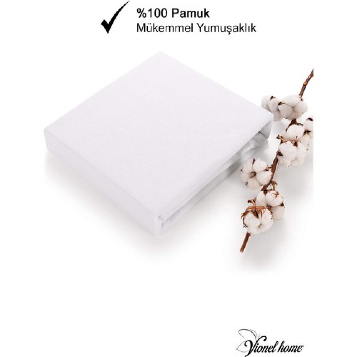 Vionel Home %100 Pamuk Fitted Full Kenar Su Sıvı Geçirmez Yatak Koruyucu Alez Çarşaf Tek Kişilik 120 x 200