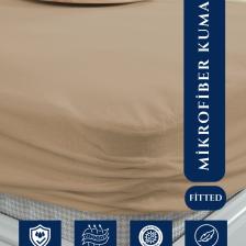 Micro Fitted Full Kenar Su Sıvı Geçirmez Yatak Koruyucu Alez Çarşaf Kum Beji