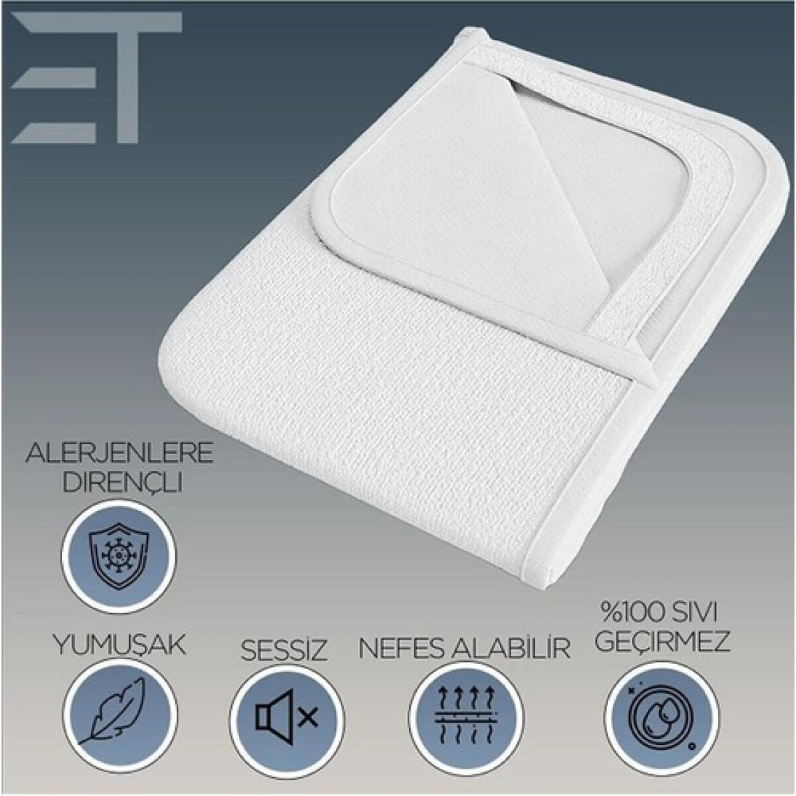 Mikrofiber Su Sıvı Geçirmez Alez | Yatak Koruyucu | 4 Mevsimlik | 4 Köşe Lastik | Alez