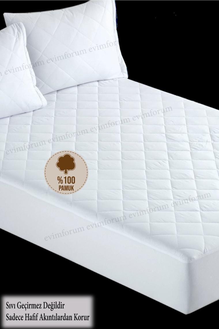 Pamukkale Alez Kapitone Fitted Yatak Koruyucu %100 Pamuk Alez (16 Ebat)