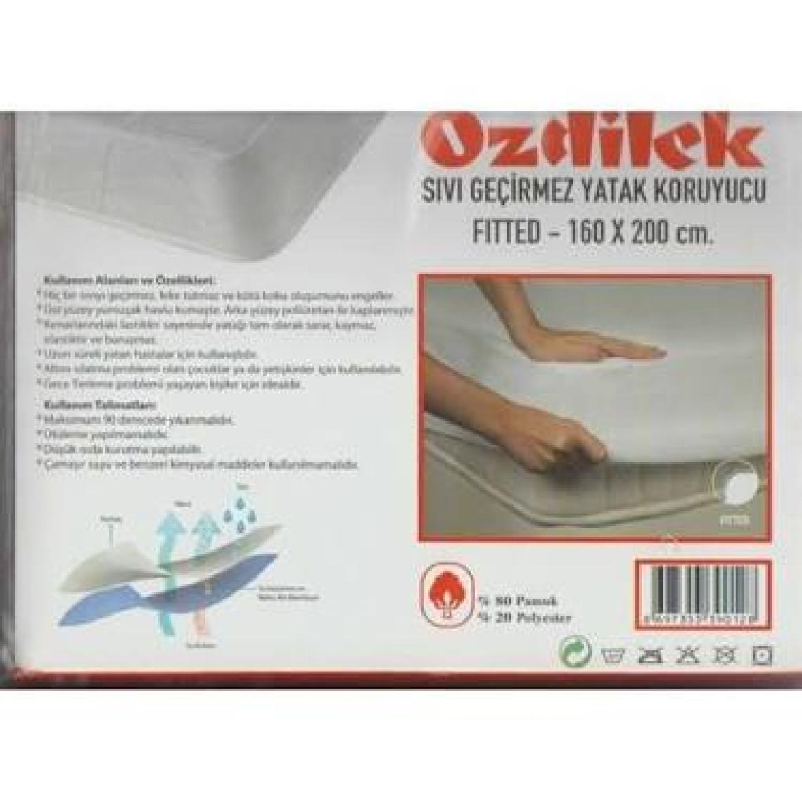 Özdilek Çift Kişilik Fitted Sıvı Geçirmez Alez - Yatak Koruyucu 160 x 200 cm