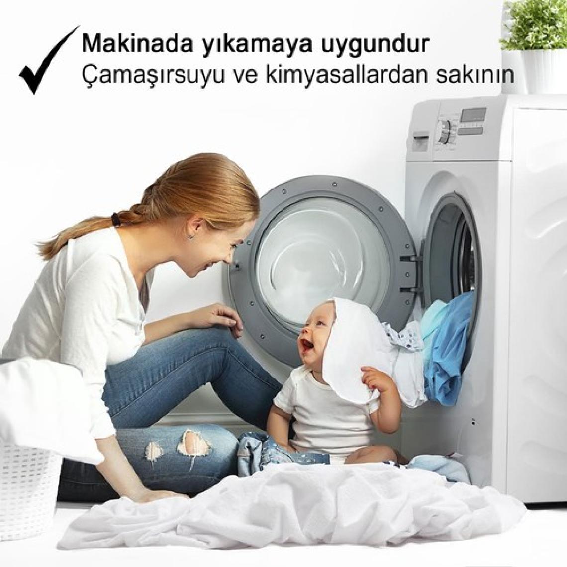 Vionel Home %100 Pamuklu Full Kenar Fitted Sıvı Geçirmez Bebek, Kreş Anaokulu Alezi ve Çocuk Yatak Koruyucu Alez 70x110