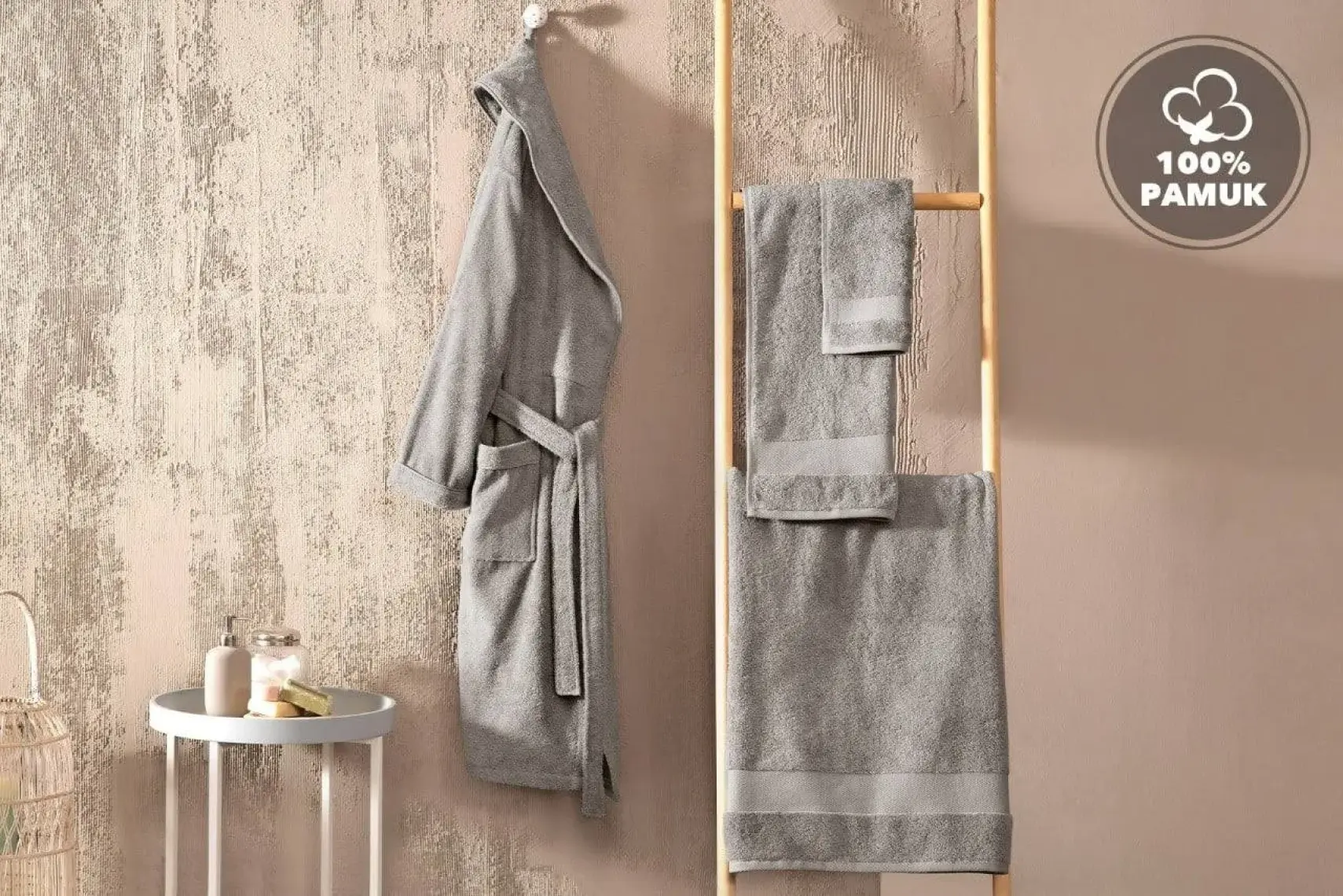 Yataş Bedding Essentials %100 Pamuk Banyo Havlusu  - Pudra (90x150 cm)