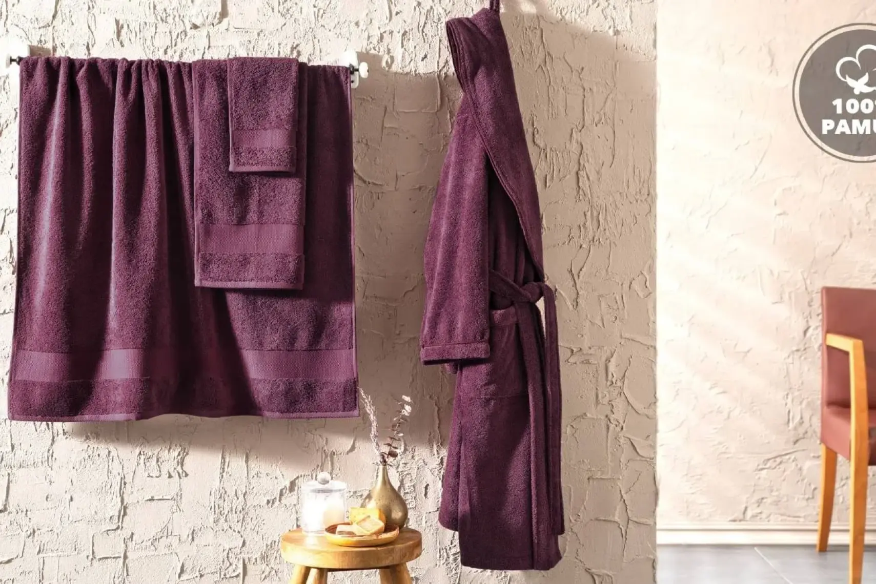 Yataş Bedding Essentials %100 Pamuk Banyo Havlusu  - Pudra (90x150 cm)
