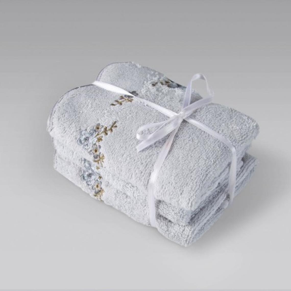 Clarina %100 Pamuk Banyo Havlusu Açık Gri 90x150