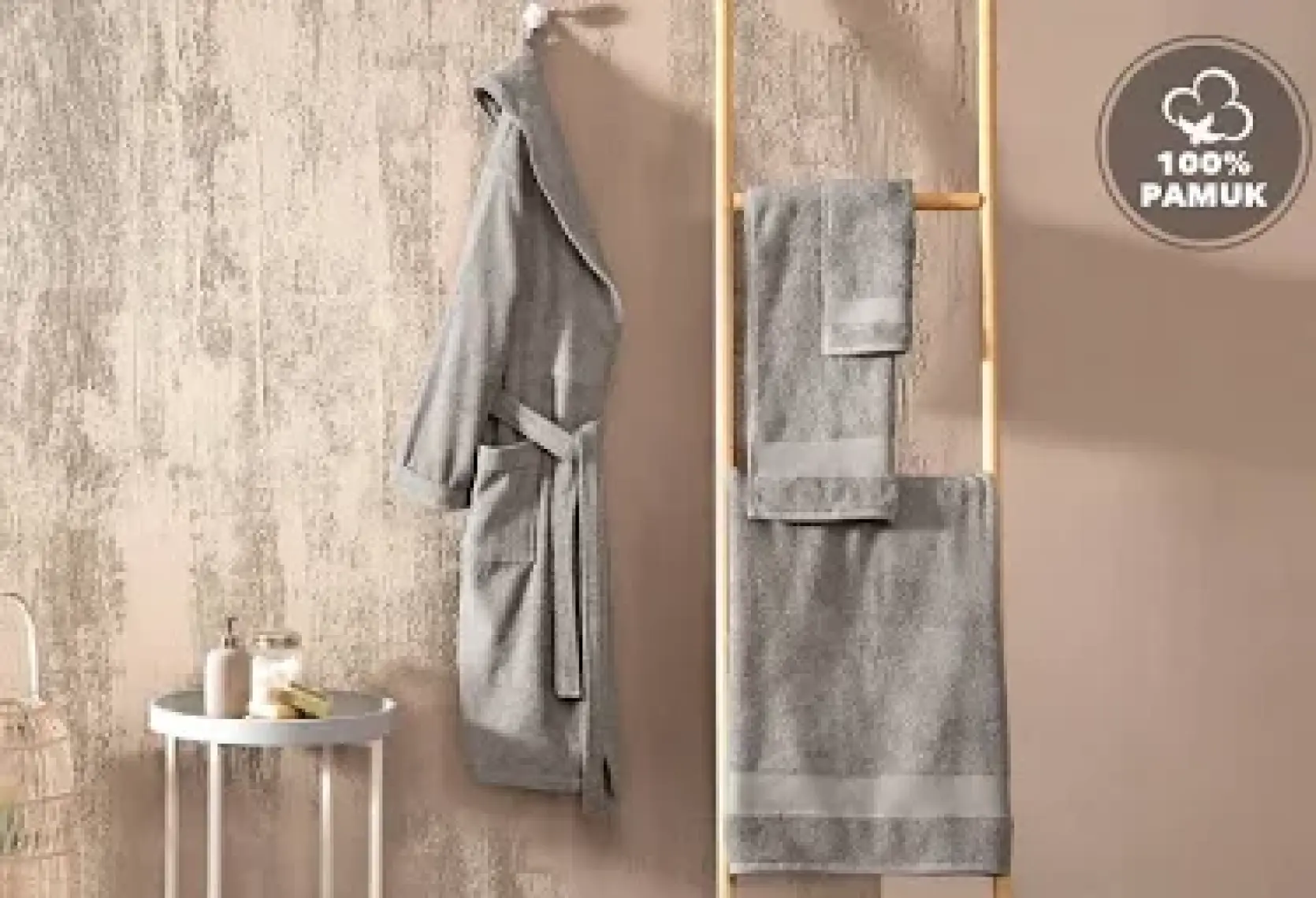 Yataş Bedding Essentials Banyo Havlusu %100 Pamuk - Gri