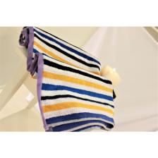 Ender Home 70x140 Rengarenk İplik Boya Bordürlü Bukle Banyo Havlusu