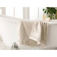 English Home Romantic Stripe Floşlu Banyo Havlusu Takımı 50 x 85CM + 70 x 150CM Açık Gri