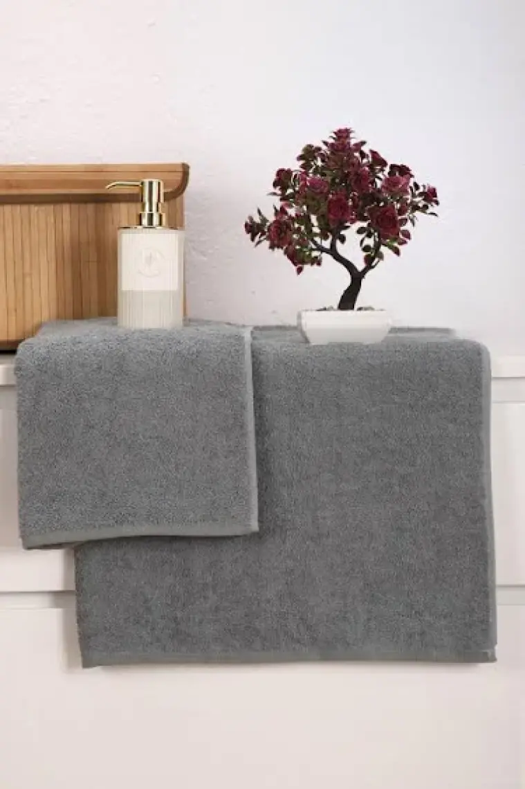 Mira Home 2 Parça Kadın / Erkek Banyo Duş Hamam Havlu Seti 90X150 cm  Pamuklu
