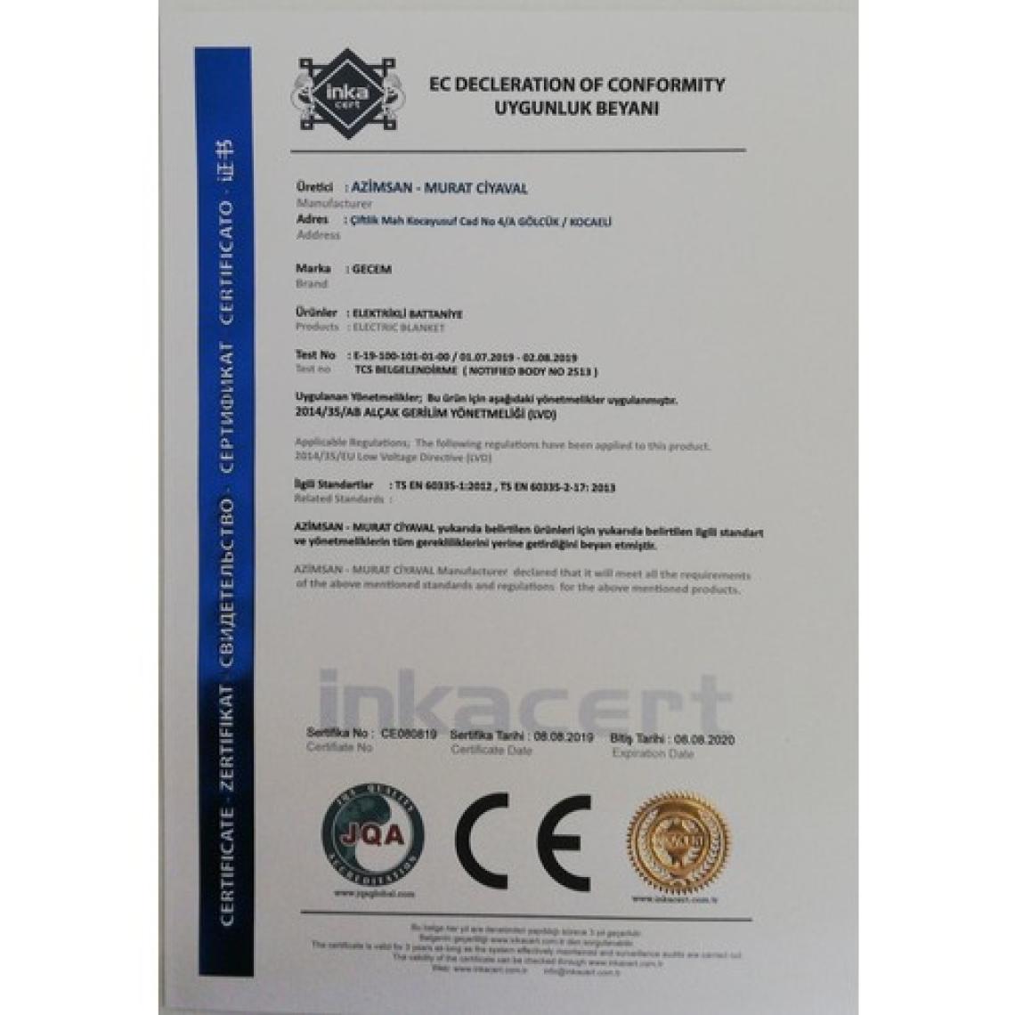 Abk Home Elektrikli Battaniye 120 x 160 cm