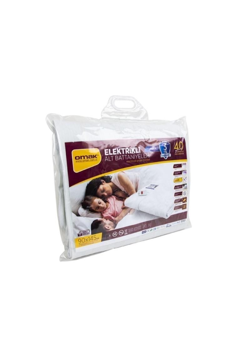 Omak Beyaz Tek Kişilik Düz 90X145 cm Elektrikli Battaniye