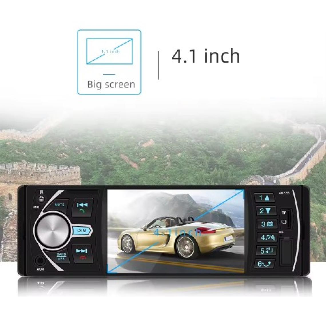 EXVOL Oto Teyp 4.1 Inch Ekranlı+ Park Kamera USB Bluetooth Aux