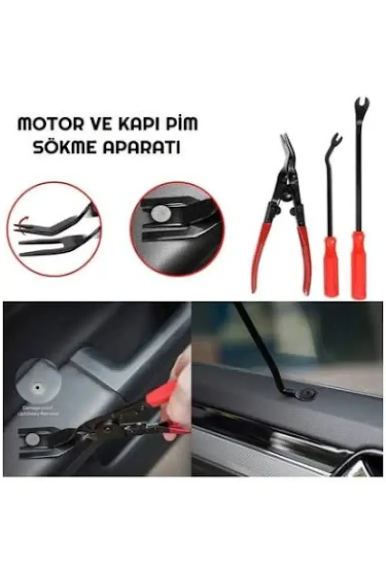 Mega Oto Market Çantalı Oto Teyp Trim Sökme Aparatı 19 Parça Radyo Döşeme