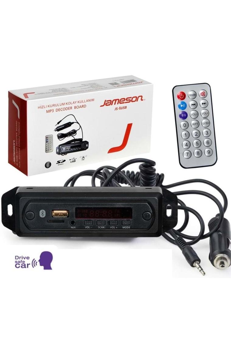 Js-6usb Oto Teyp Çevirici Bord 12v Bt/usb/sd/fm/aux Konuşmalı