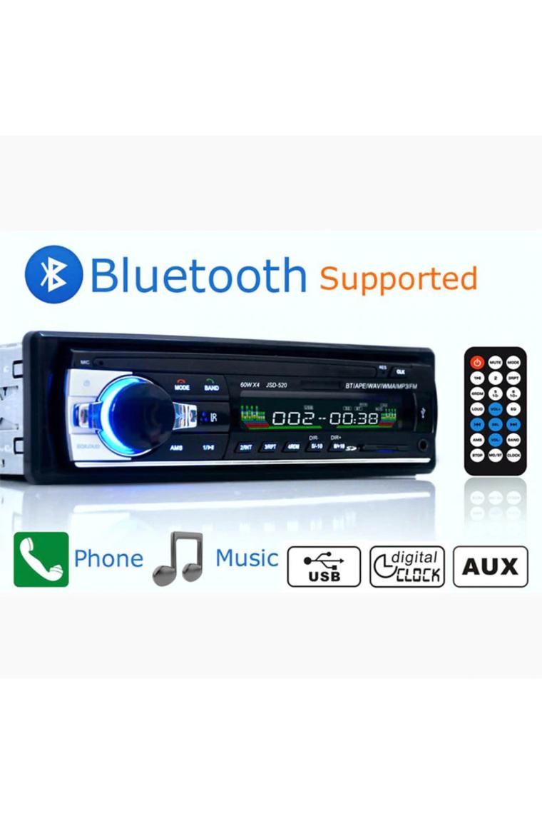 Exvol Exw-21 Oto Teyp 4*60W Bletooth Sd Aux Çift Usb'li Çift Amfi Çıkışı
