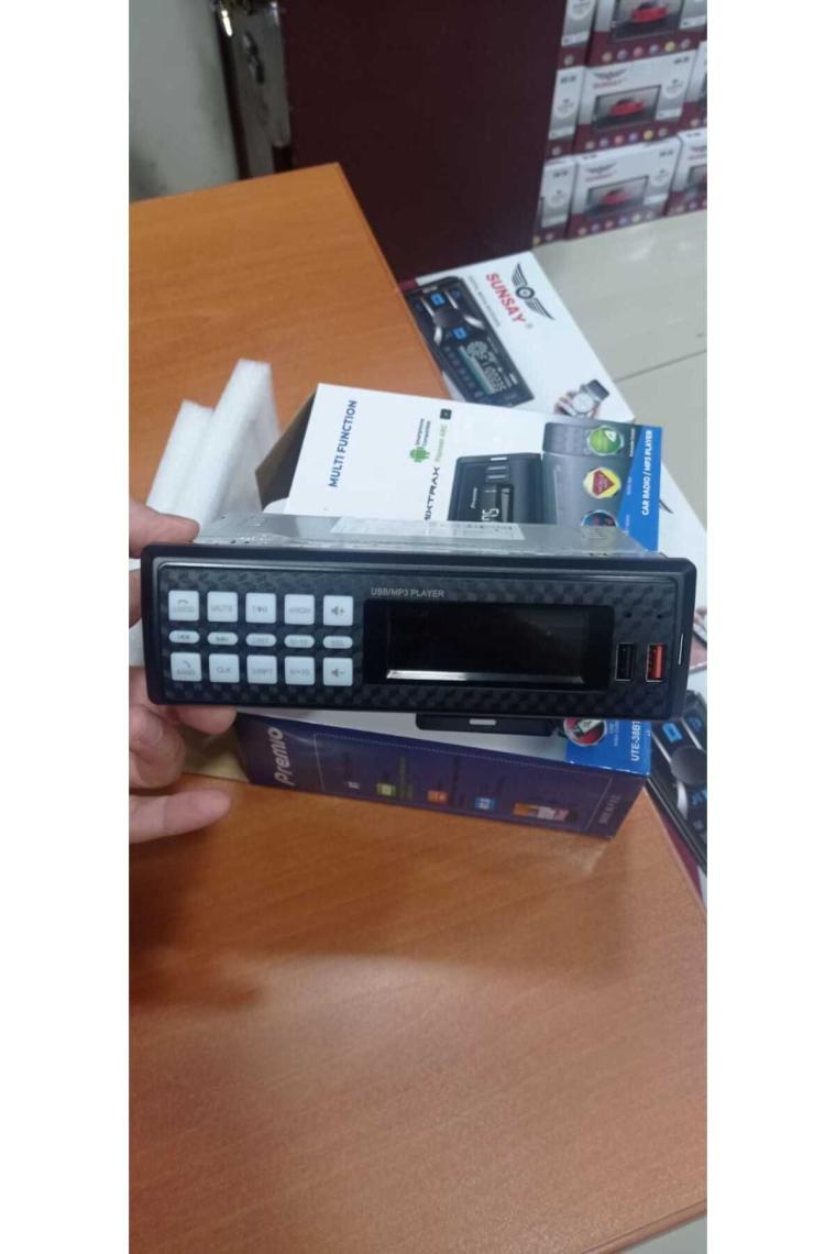 Sunsay Premio Çift USB Girişli Bluetooth Oto Teyp Araba Teybi Radyo Sd Aux Teyp Çift Amfi Çıkışlı