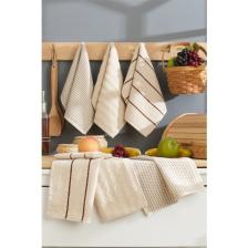 Eponj Home 6lı Mutfak Havlusu 30X50 Sofya Bej