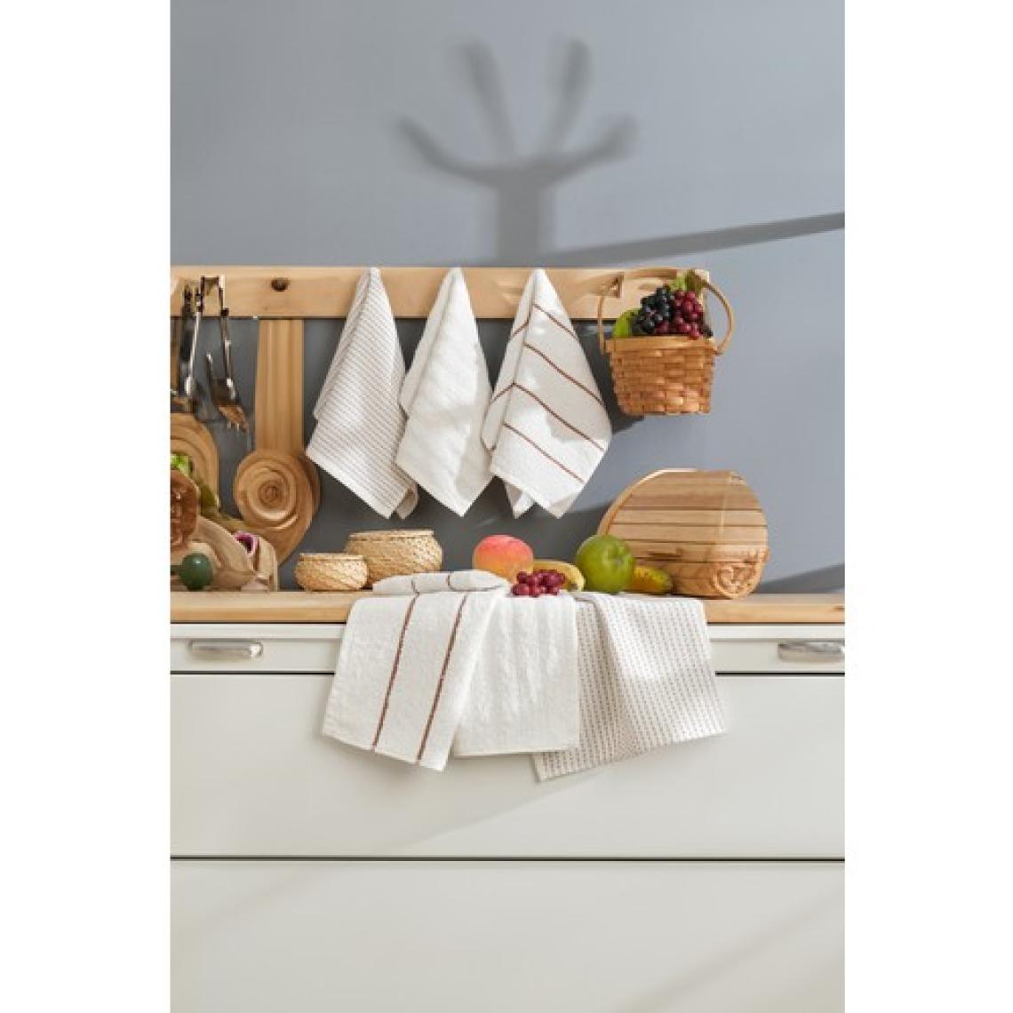 Eponj Home 6lı Mutfak Havlusu 30X50 Sofya Krem