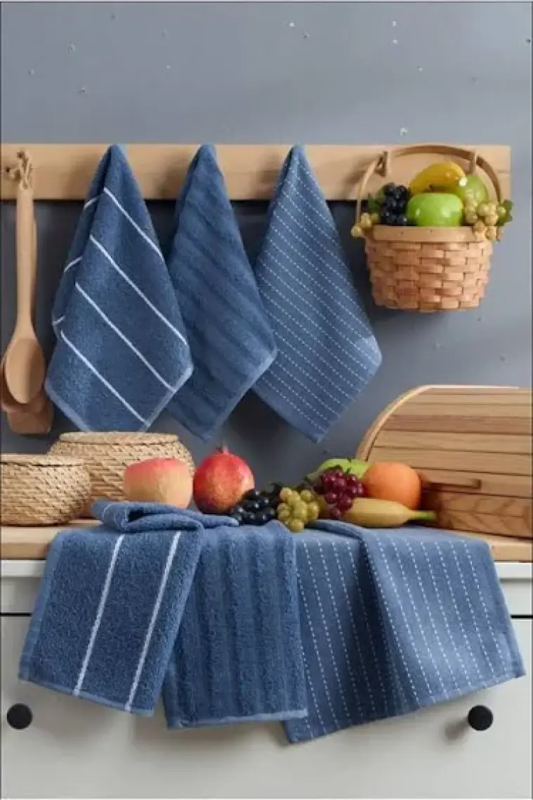 Eponj Home 6lı Mutfak Havlusu 30X50 Sofya Krem