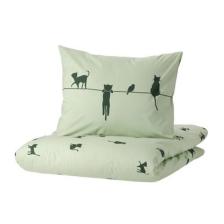 Tek Kişilik Çocuk Nevresim Takımı Su Yeşili-150x200/50x60 Cm-çarşafsız