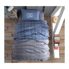 Clasy Campus V2 Ranforce Tek Kişilik Dört Mevsim Set Mavi