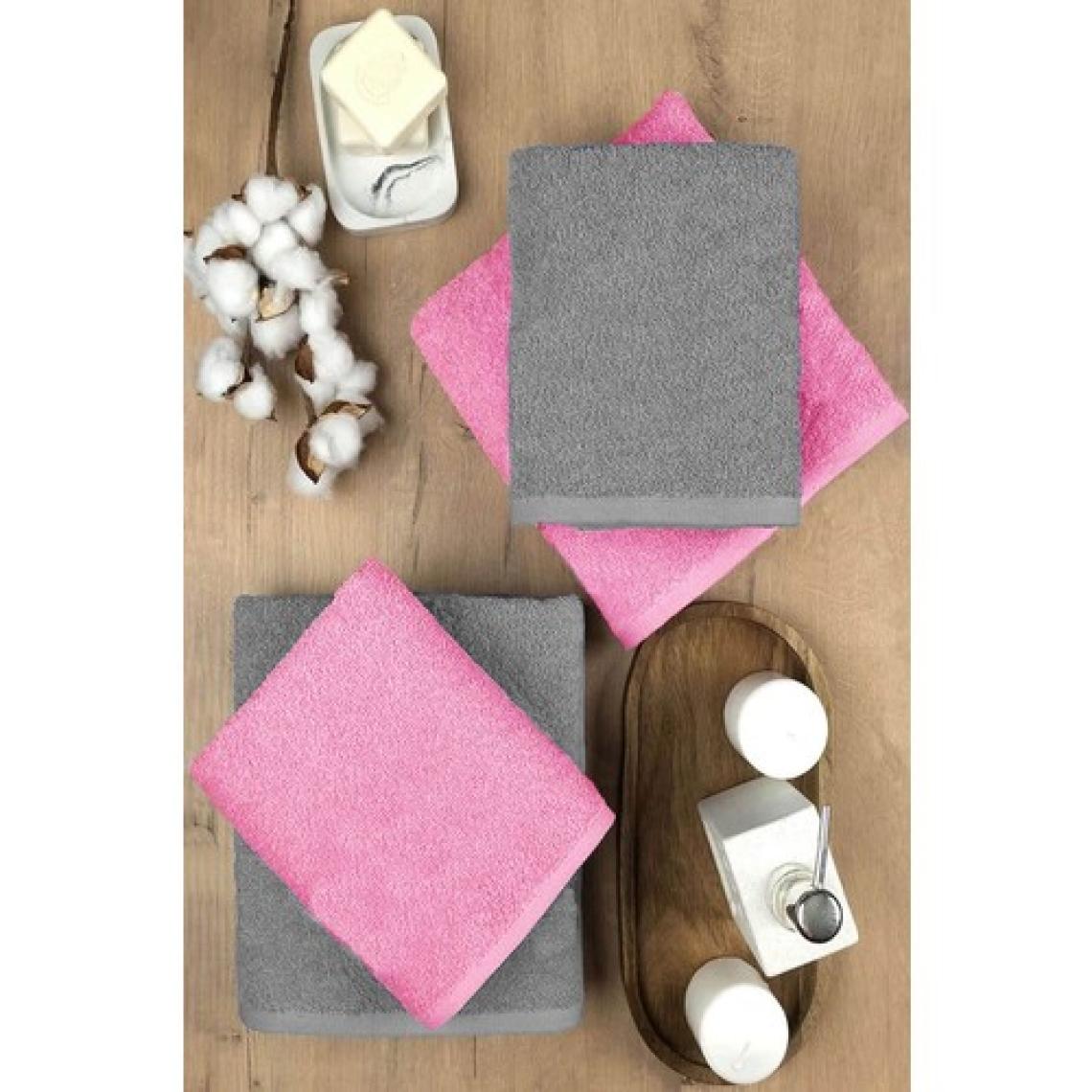 Mira Home 4 Lü Banyo Havlusu Takımı Soft Büyük Havlulu Pamuklu Havlu Seti 90X150 cm Gri
