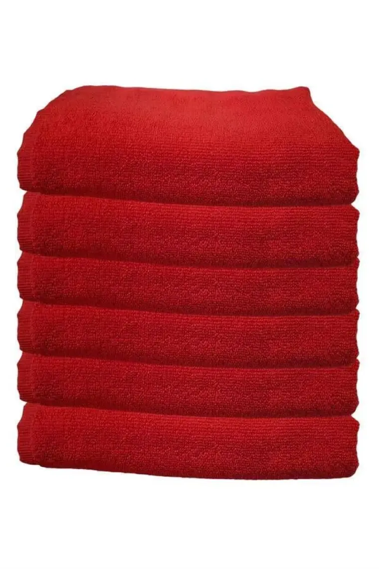 Hepsine Rakip 6'lı Paket Boya Tutmayan Mikrofiber El Yüz Havlusu 50 x 90 cm