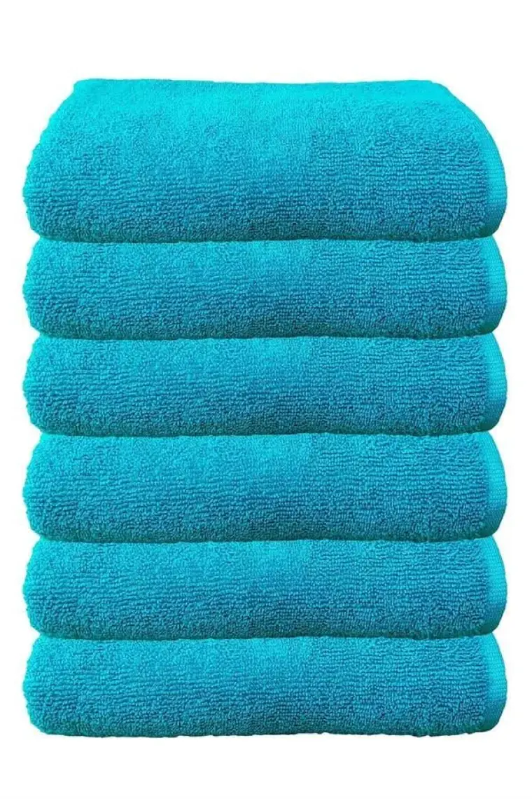 Hepsine Rakip 6'lı Paket Boya Tutmayan Mikrofiber El Yüz Havlusu 50 x 90 cm