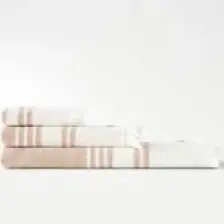 Ecocotton Erva 3'lü Havlu Seti  Organik Pamuk Keten Melanj Terra