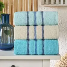 Semecca Lia Soft  Bordürü Serisi 3'lü Havlu Seti 50X85 cm