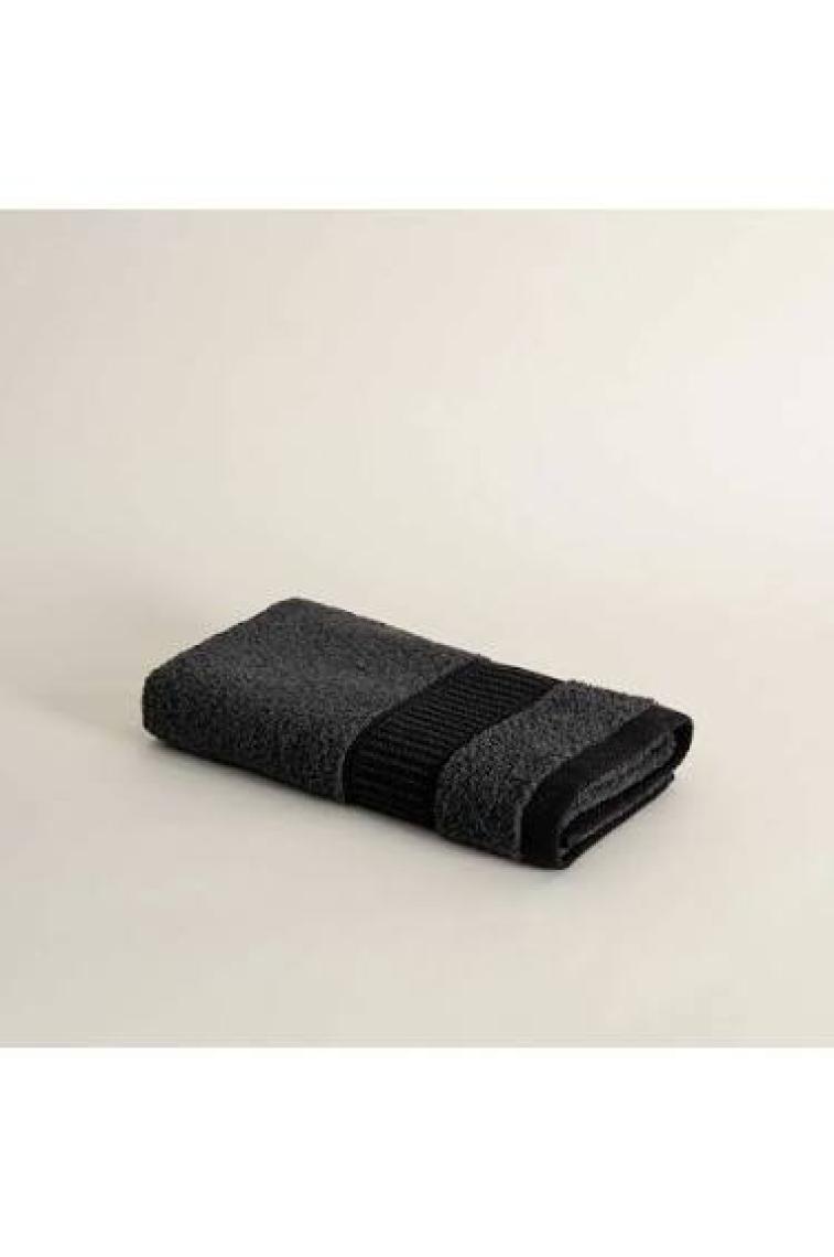 Ecocotton Naia El Yüz Havlusu %100 Organik Pamuk Antrasit 50X90 cm