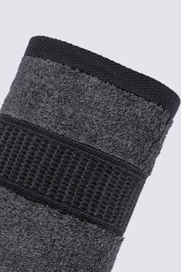 Ecocotton Naia El Yüz Havlusu %100 Organik Pamuk Antrasit 50X90 cm