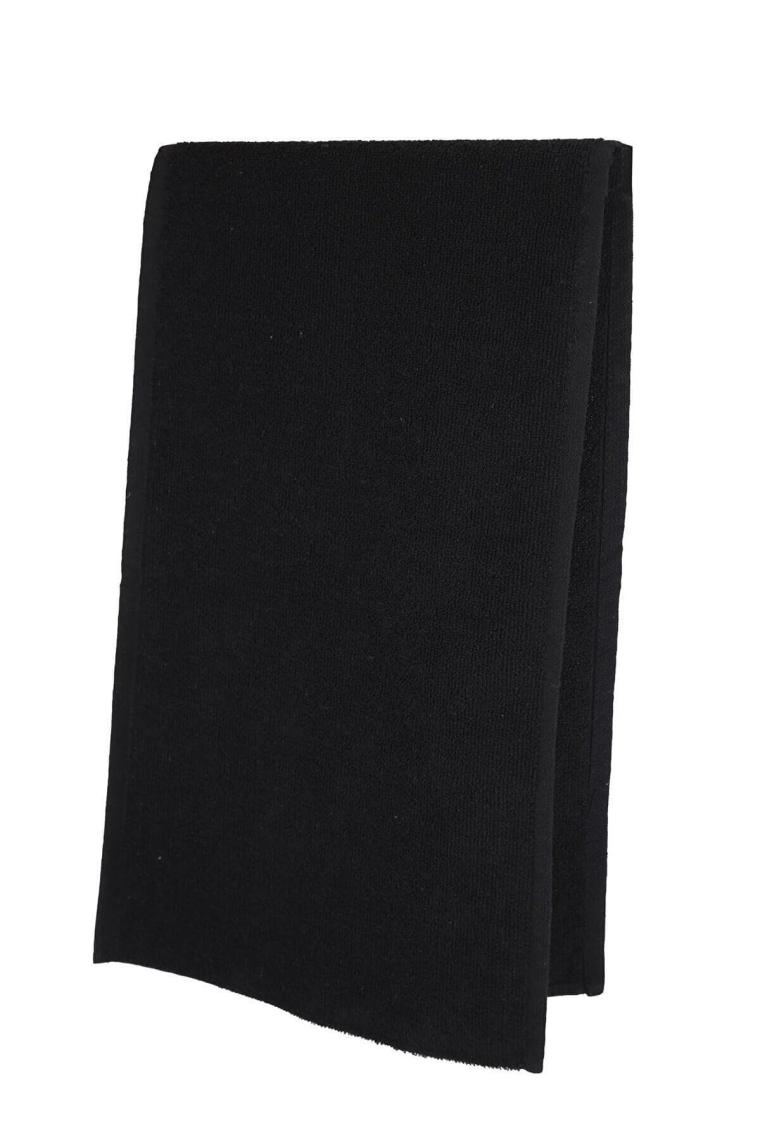 Siyah Spor Fitness Havlusu 30x85 Cm %100 Pamuk