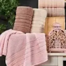 Mira Home 6 Lı El Yüz Havlu Seti Pamuklu Havlu Takımı Renkli Pudra