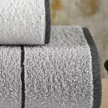 Valona 50 x 85 – 70 x140 cm 4'lü Banyo Havlu Seti | Gri-krem