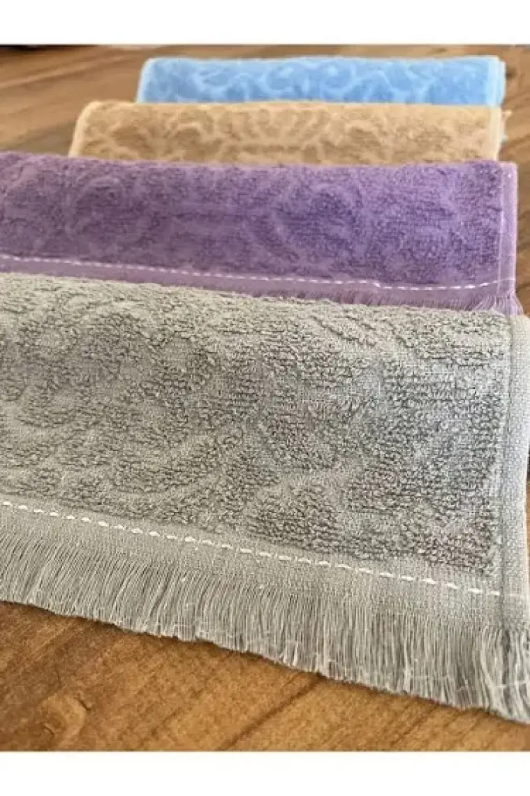 Zeynep Tekstil Fringe | 6'lı  30X50 cm El ve Yüz Havlu Seti | Mutfak Havlusu