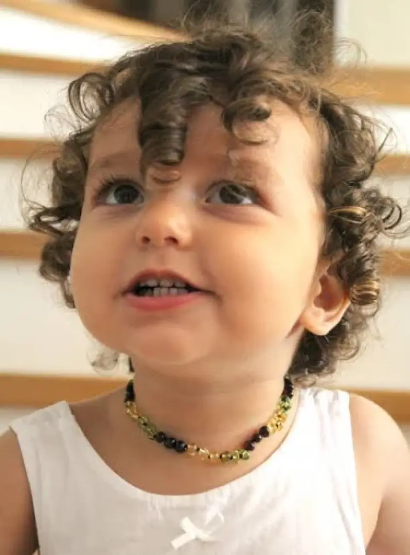 Baby Jem Babyjem Kehribar Bebek Kolyesi Gökkuşağı