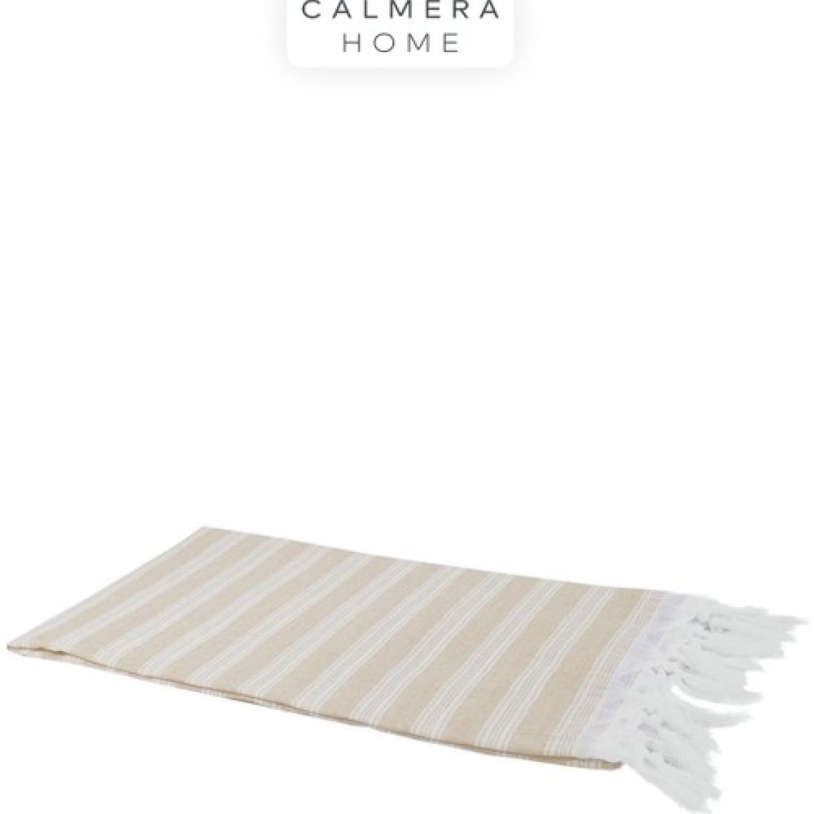 Calmera Home Linea Peştemal | Ince - Doğal Saçaklı | Plaj, Deniz, Havuz, Pareo, Spa, Yoga, Spor, Seyahat Havlusu - Bej