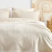 Yataş Bedding Holly Wellsoft Battaniye Çift Kişilik - Ekru