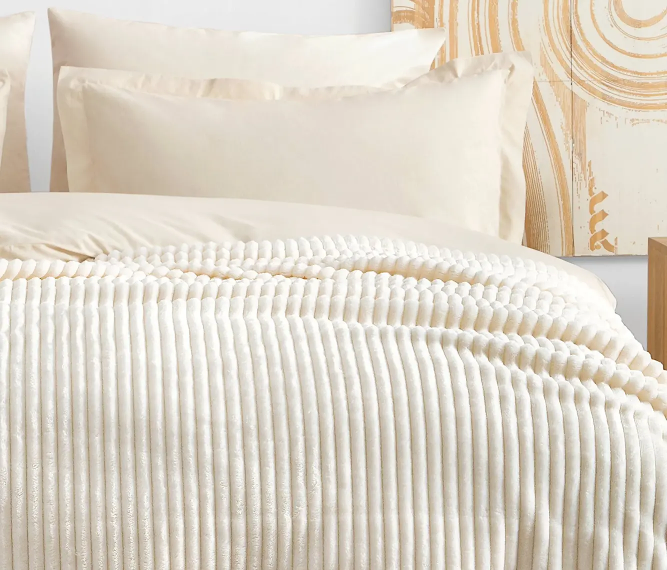 Yataş Bedding Holly Wellsoft Battaniye Çift Kişilik - Ekru