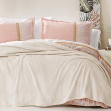 Yataş Bedding Olenna Çift Kişilik Wellsoft Battaniye - Ekru