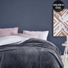Yataş Bedding Holly Wellsoft Battaniye Tek Kişilik- Antrasit