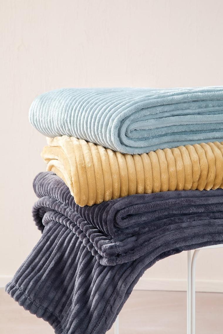 Yataş Bedding Holly Wellsoft Battaniye Tek Kişilik- Antrasit
