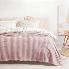 Yataş Bedding Holly Wellsoft Battaniye Çift Kişilik - Ekru