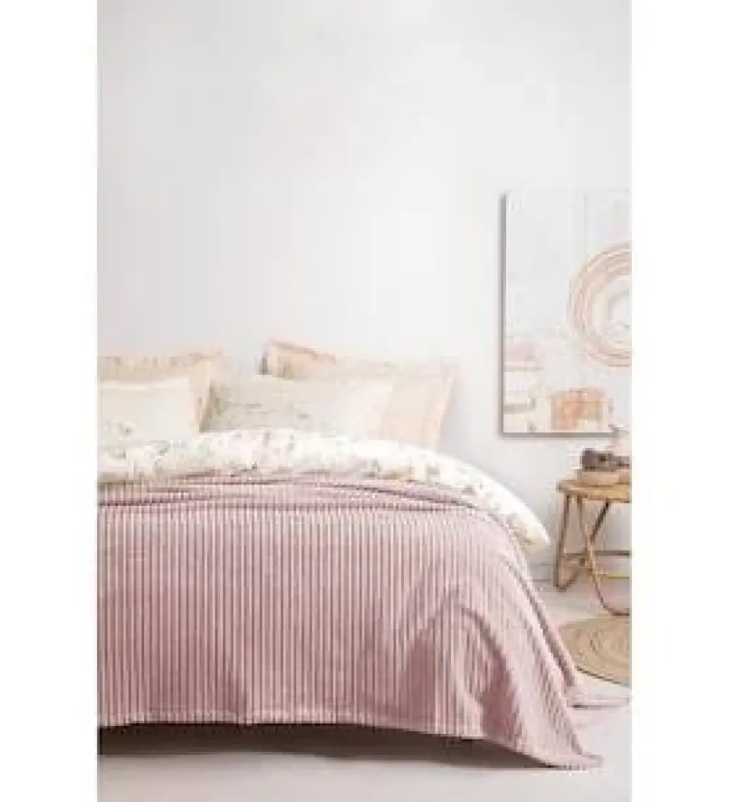 Yataş Bedding Holly Wellsoft Battaniye Çift Kişilik - Ekru