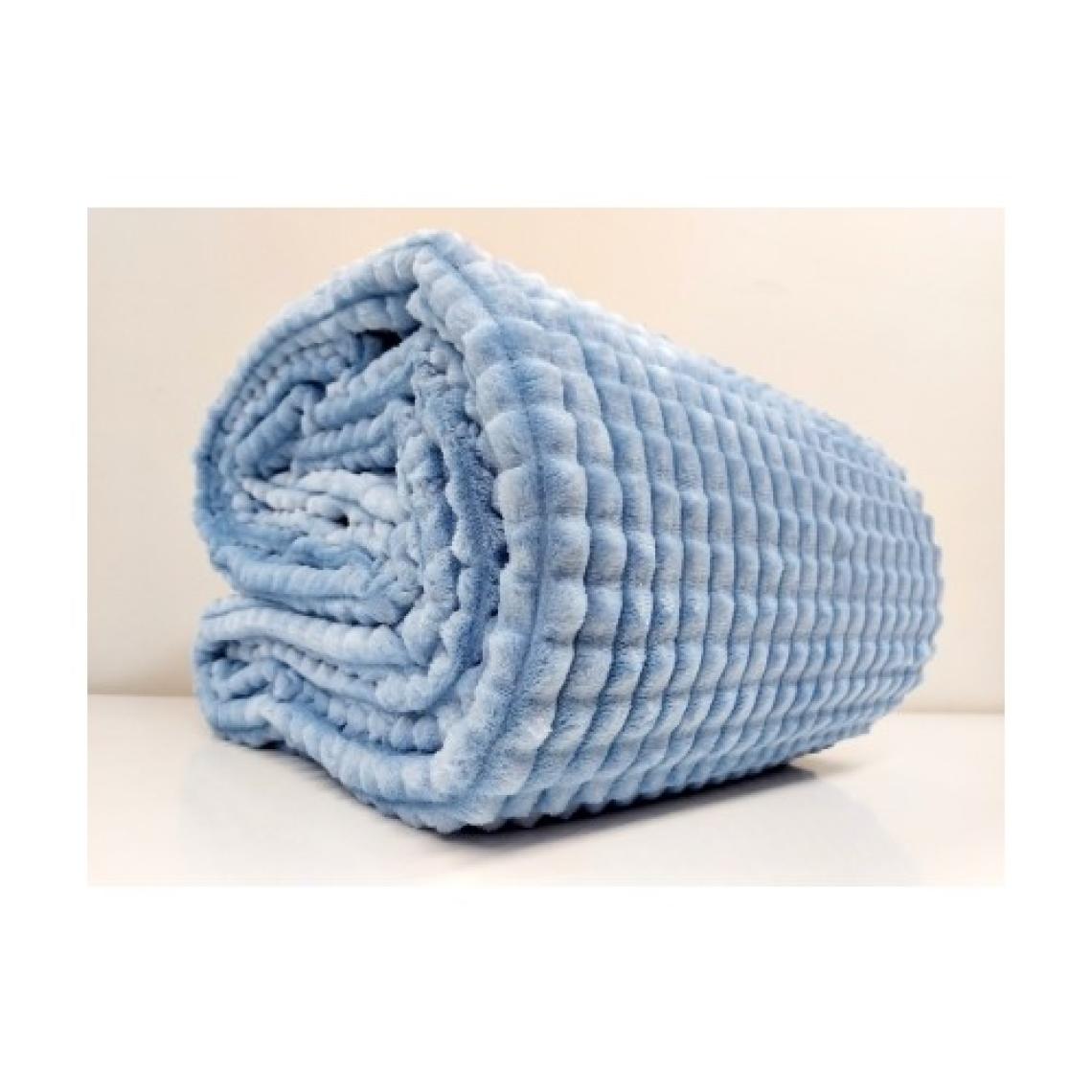 Merinos Piramit Indigo Çift Kişilik Battaniye