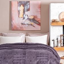 Yataş Bedding Nova Çift Kişilik Emboss Battaniye - Kül Moru